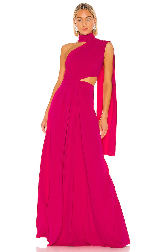 view 1 of 5 Honey Gown in Hot Magenta