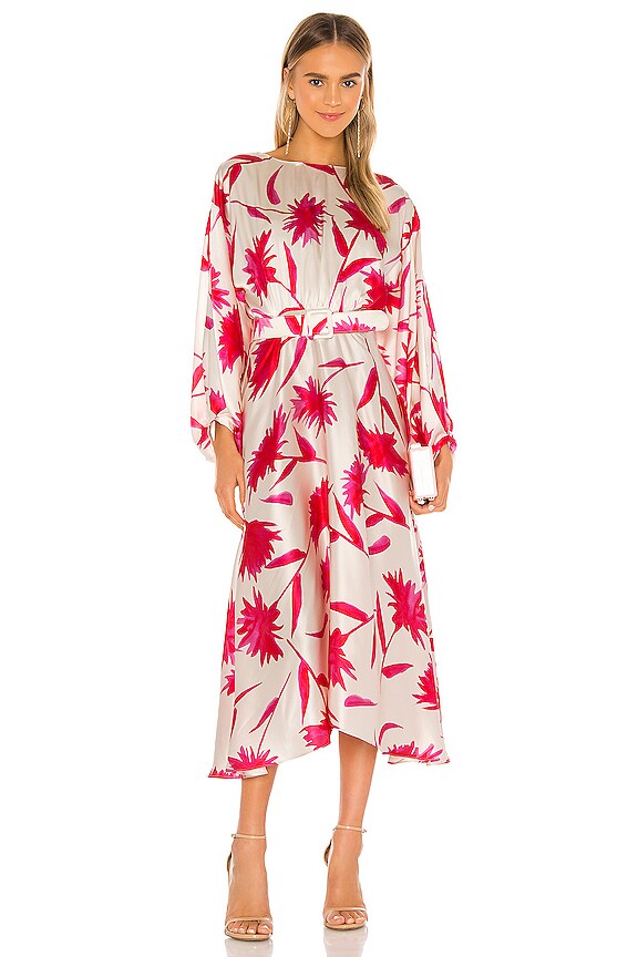 view 1 of 3 KIM ミディ丈ドレス in Cream Carnation