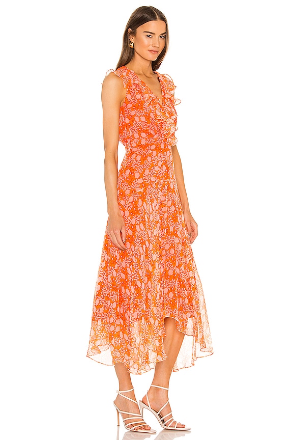 view 2 of 3 Rita Short Dress in Orange Clover