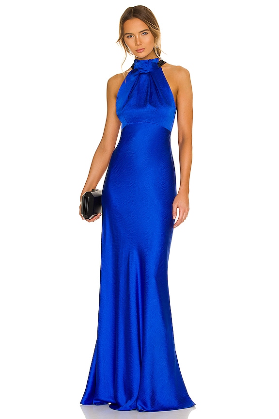 SALONI Michelle Dress in Azure Blue | REVOLVE
