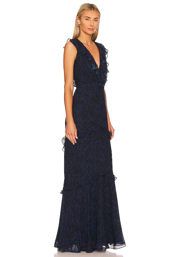 view 2 of 3 Rita Dress in Kiku Midnight