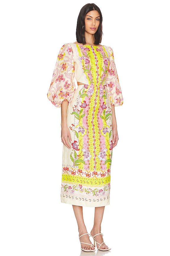 view 2 of 3 VESTIDO CEÑIDO NEELAM in Aphrodite Borders