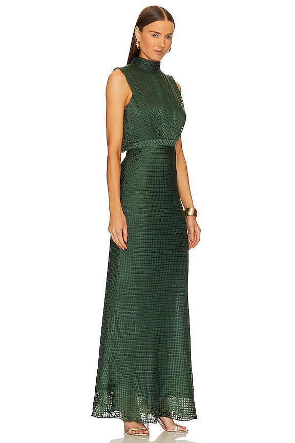 view 2 of 3 Fleur Dress in Emerald