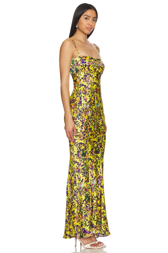 view 2 of 3 Renee Long Dress in Ornamental Citrine