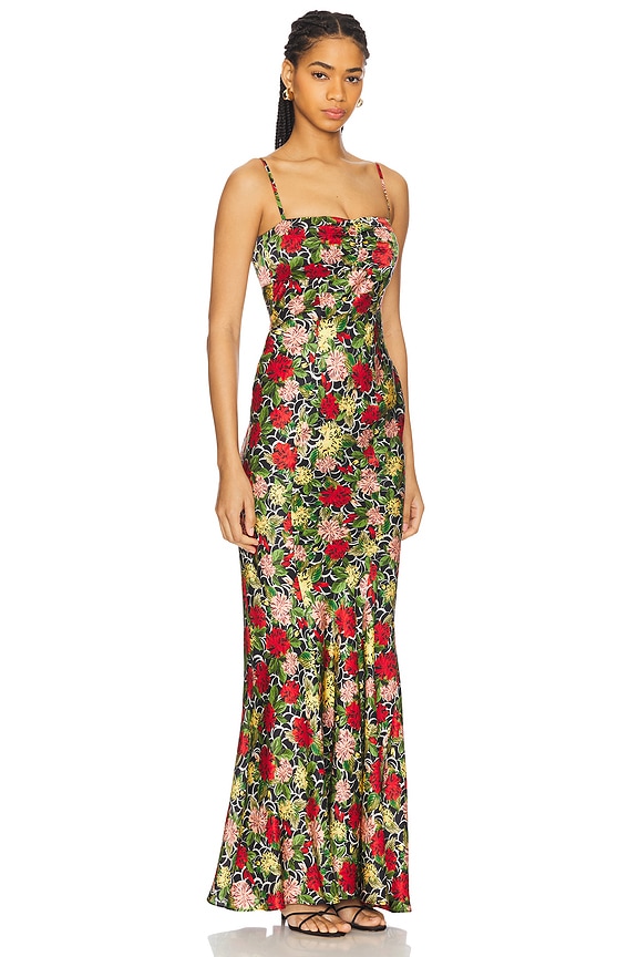 view 2 of 4 Renee Long Dress in Lantana Noir