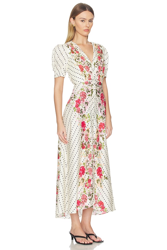 view 2 of 4 VESTIDO LEA in Rouge Polka Dot