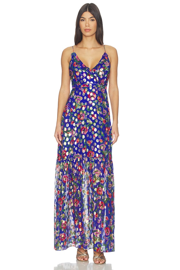 view 1 of 4 Ani Long Dress in Saffier Azure