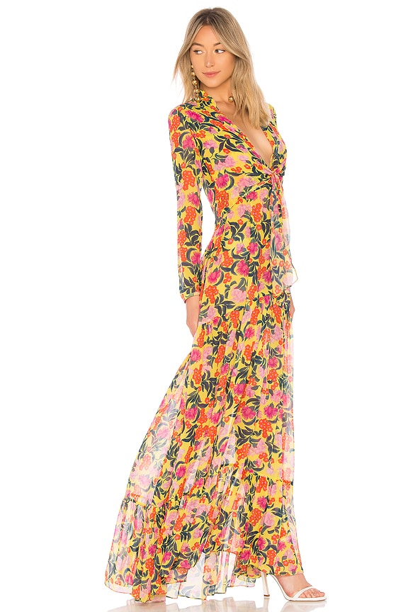 view 2 of 3 Alexia Dress in Yellow Azalea