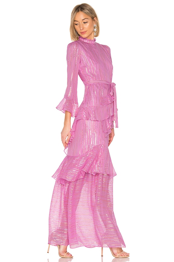 view 2 of 4 Marissa Long Gown in Candy Pink Metallic