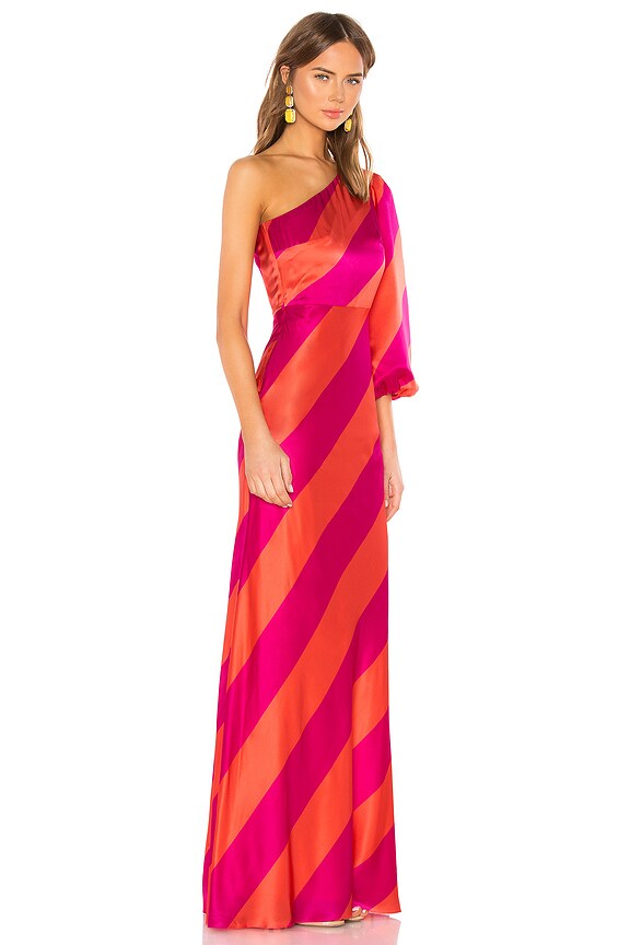 view 2 of 3 Lily Gown in Giant Stripe