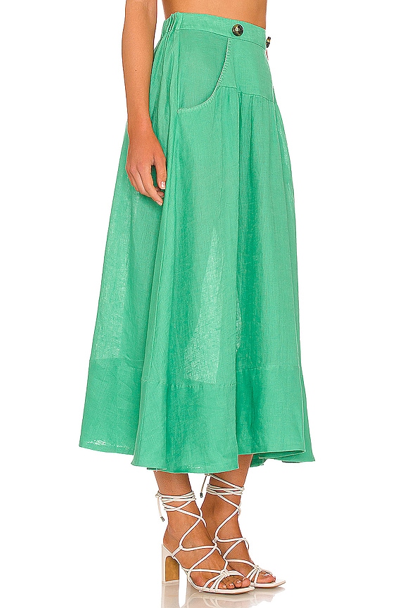 view 2 of 4 DELLA 스커트 in Washed Green