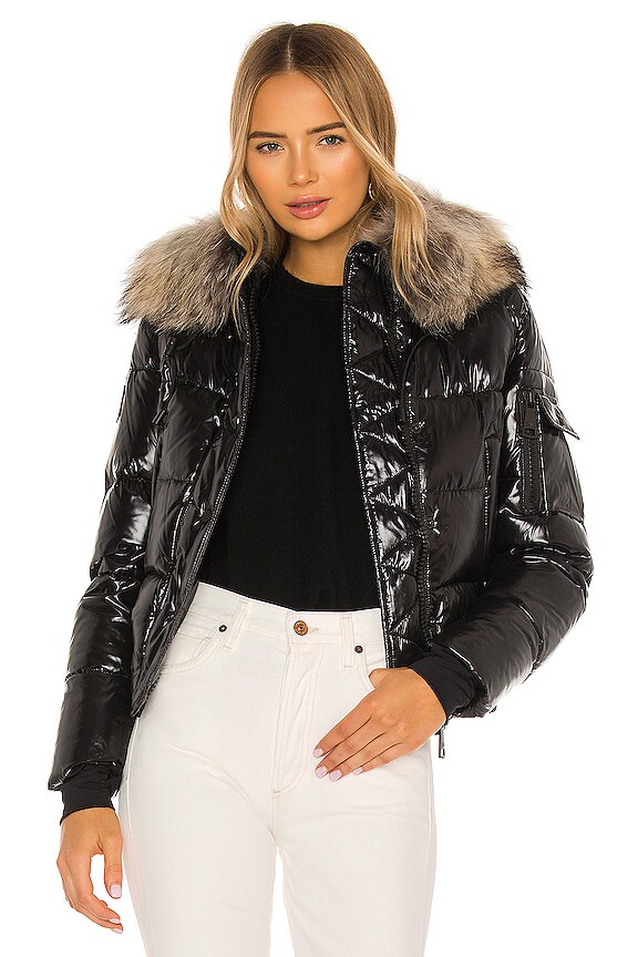 view 1 of 5 Skyler Fur Jacket in Jet