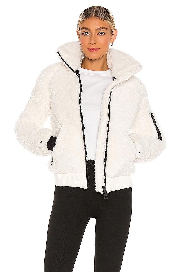 view 1 of 5 Sherpa Freestyle Bomber in White