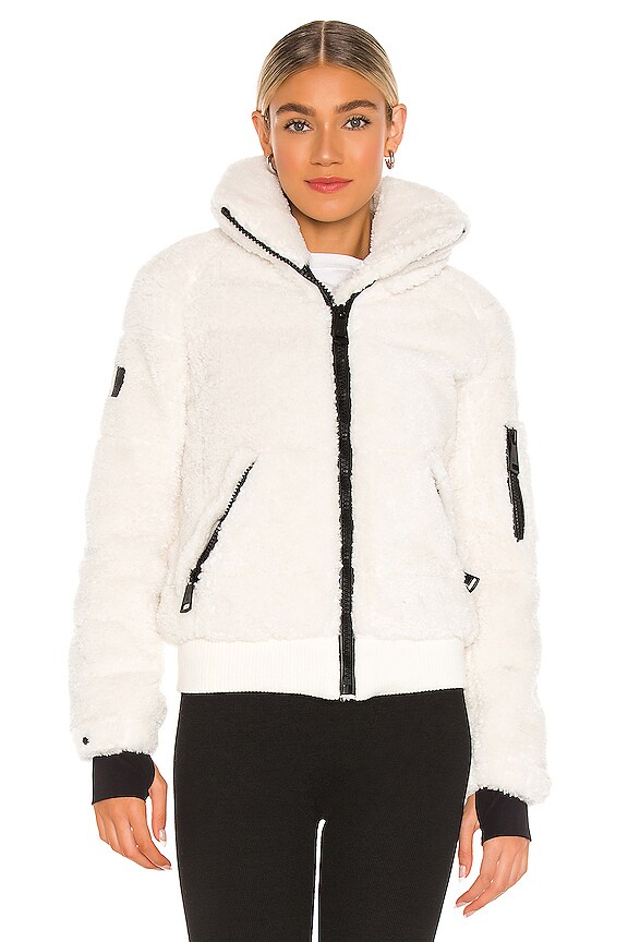 view 2 of 5 Sherpa Freestyle Bomber in White