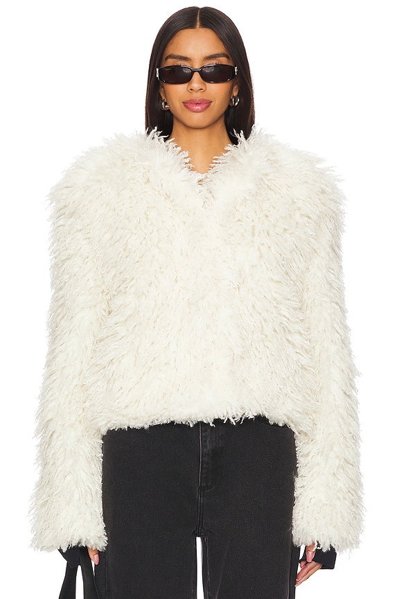 view 2 of 5 CHAQUETA PIEL SINTÉTICA KIKI in Ivory