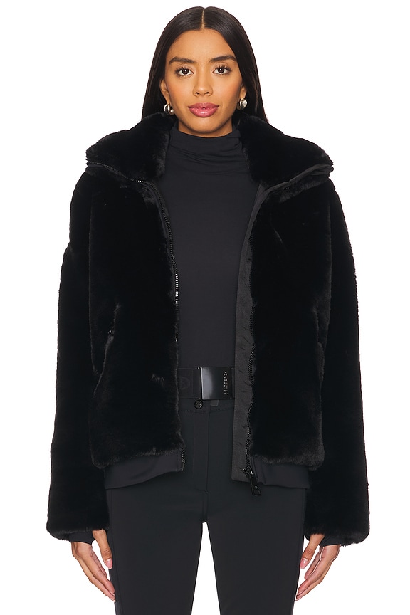 view 2 of 5 Nicole Faux Fur Jacket in Black