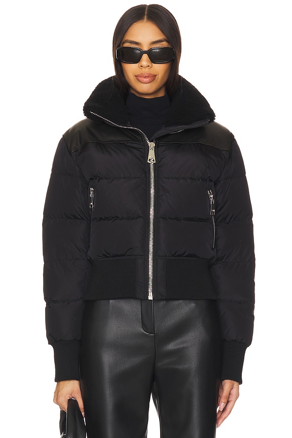 view 2 of 7 Mini Sawyer Puffer Jacket in Matte Black