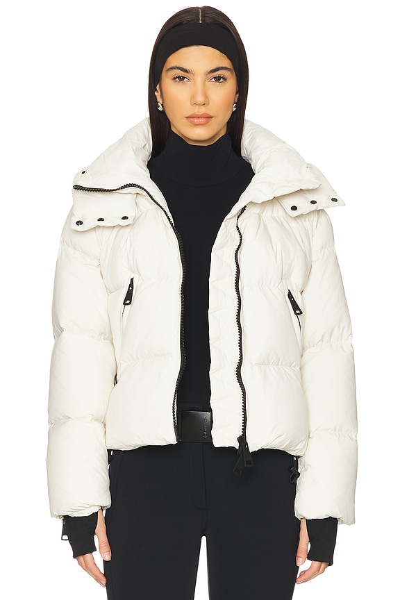 view 2 of 7 Kaia Down & Shearling Trim Jacket in Off White