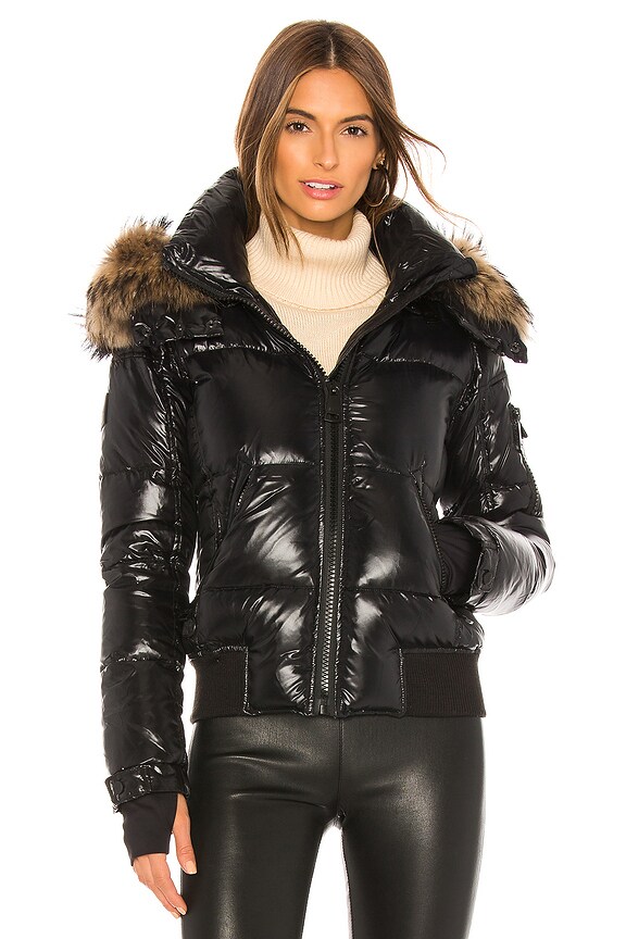 view 2 of 6 Dylan Detachable Fur Hood Puffer Jacket in Jet