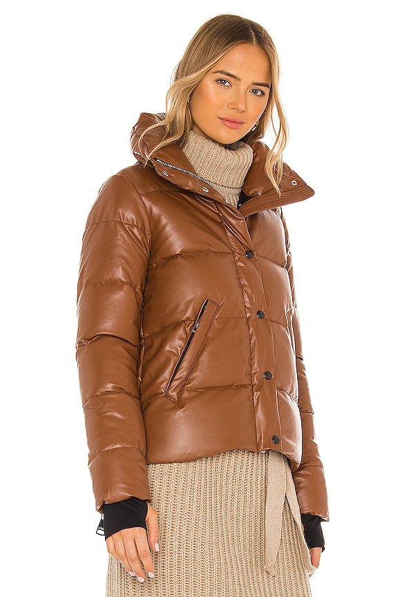 view 2 of 6 Faux Leather Isabel in Saddle