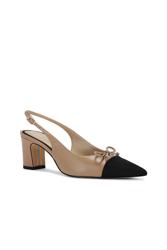 view 2 of 5 Willette Sling Back in Soft Beige & Black