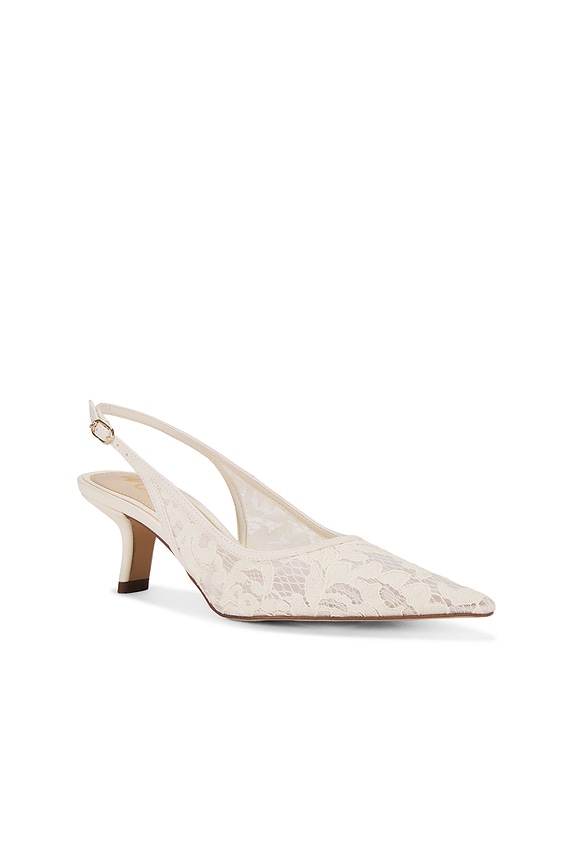 view 2 of 5 Bianka Sling Back Mesh Heel in Ivory
