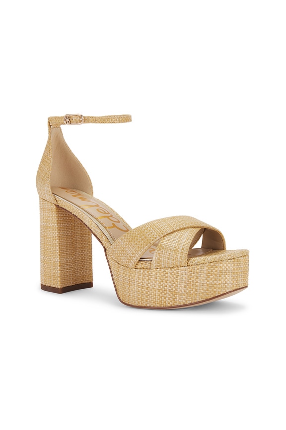 view 2 of 5 Jullian Platform Heel in Bleached Beechwood