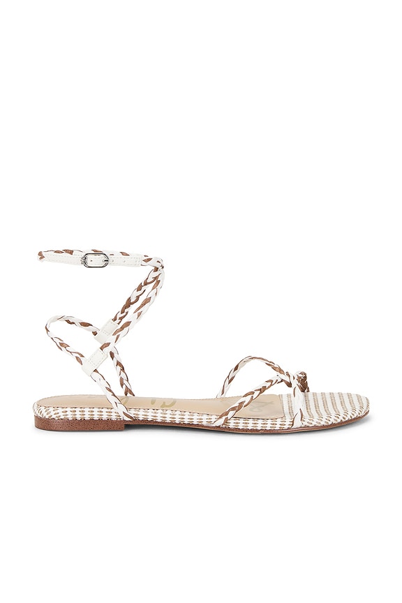view 1 of 5 Ellina Braid Sandal in Ivory & Taupe Multi