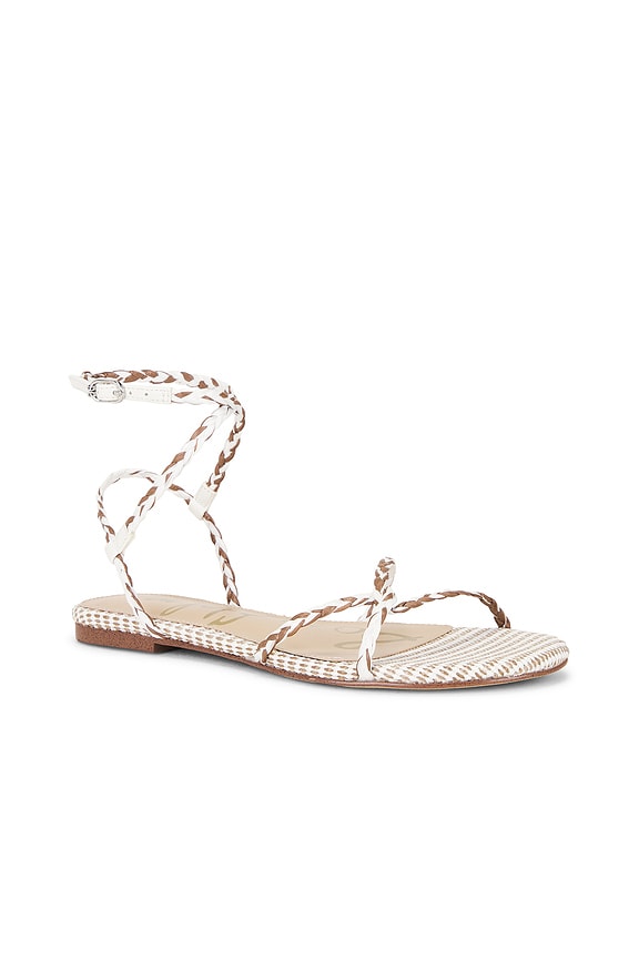 view 2 of 5 Ellina Braid Sandal in Ivory & Taupe Multi