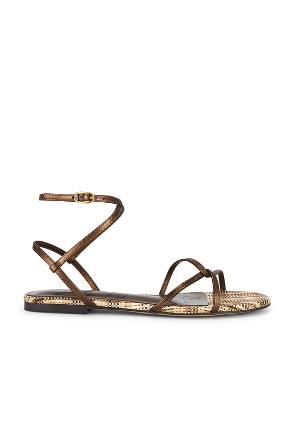 view 1 of 5 Ellina Sandal in Bronze Metallic