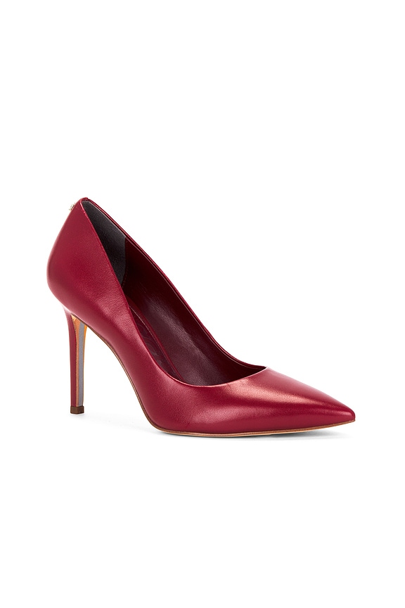 view 2 of 5 Hazel Pump in Deep Scarlet