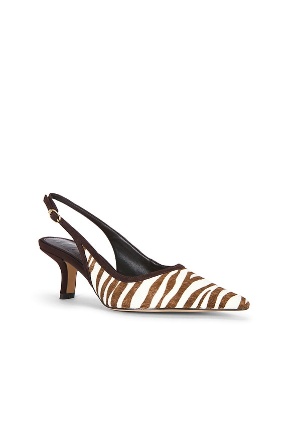 view 2 of 5 ESCARPIN BIANKA SLING 3  in Chocolate & Ivory