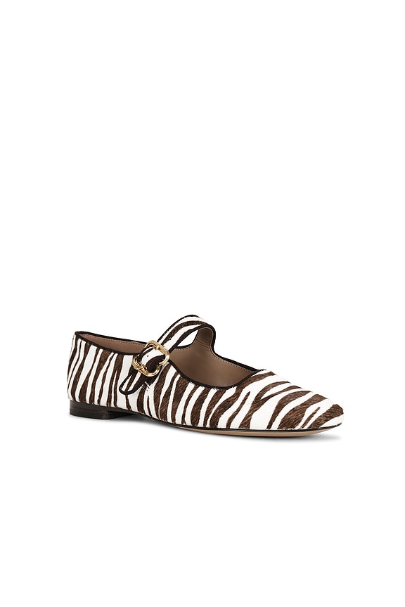 view 2 of 5 Michaela Mary Jane in Chocolate & Ivory