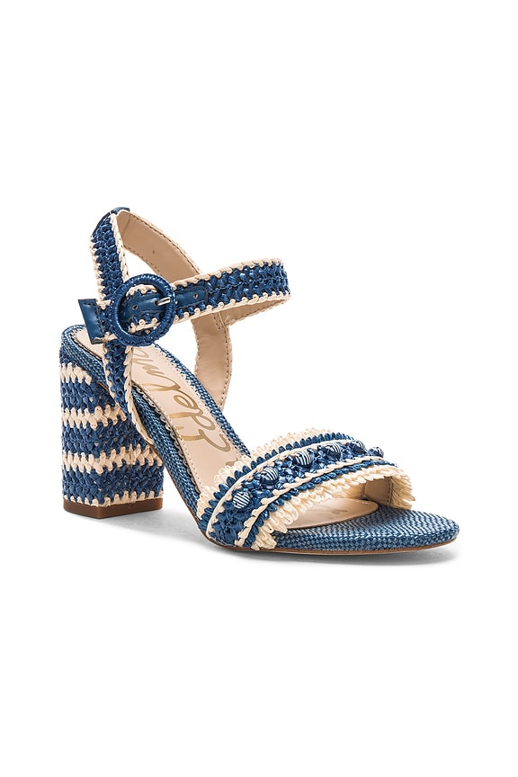 view 2 of 5 TACÓN OLISA in Denim Blue Raffia