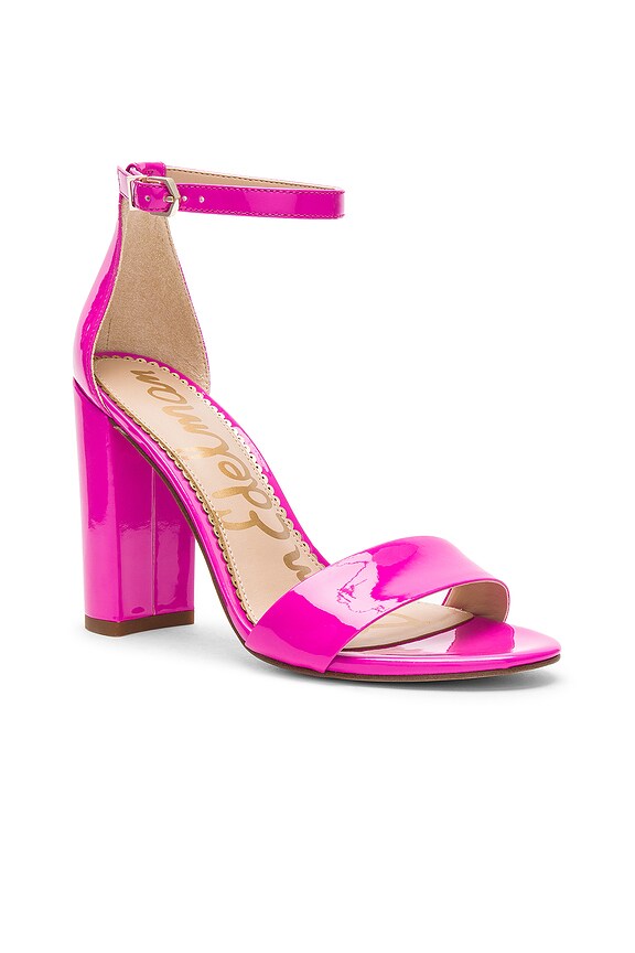 view 2 of 5 Yaro Sandal in Neon Fuchsia Patent