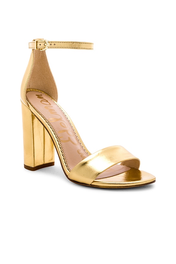 view 2 of 5 TACÓN YARO in Bright Gold Metallic