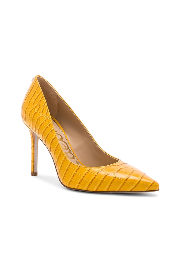 view 2 of 5 Hazel Heel in Yellow Crocco