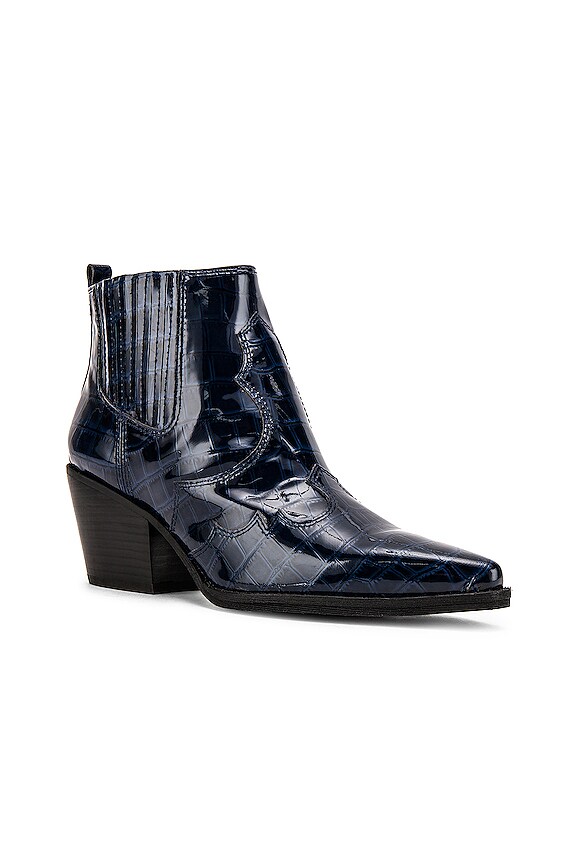 view 2 of 5 BOTTINES WINONA in Baltic Navy Croco Patent