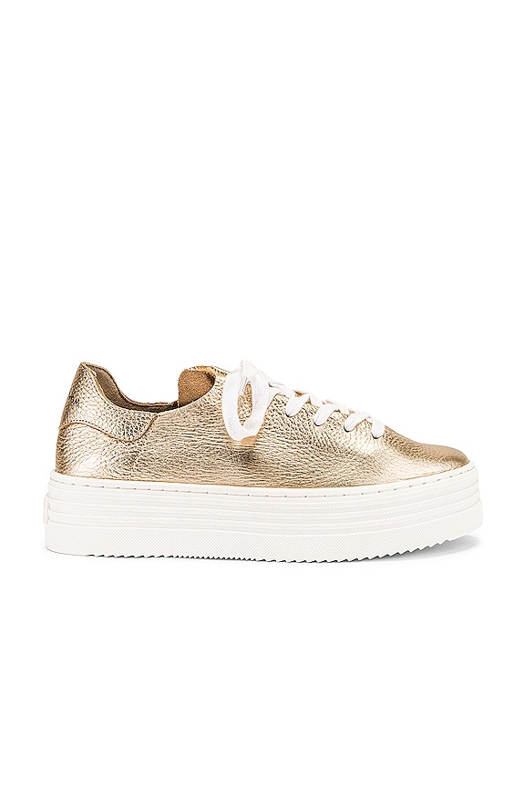 Sam Edelman Pippy Sneaker in Molten Gold | REVOLVE