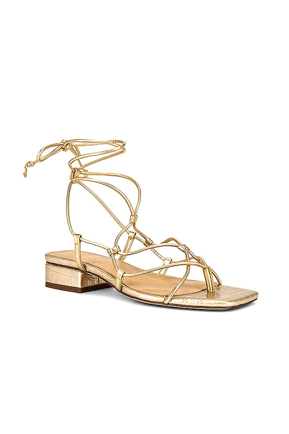 view 2 of 5 SANDALES DAFFY in Gold Leaf & Soft Silver