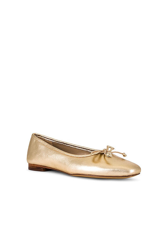 view 2 of 5 Meadow Ballet Flat in Gold
