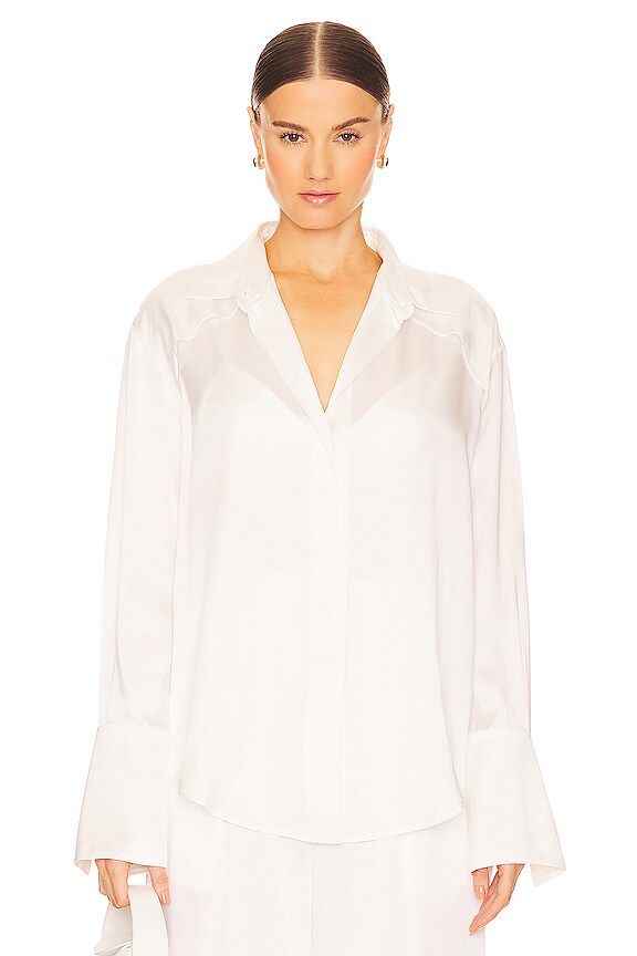 view 2 of 5 Chemise Molten Yoke in Ivory