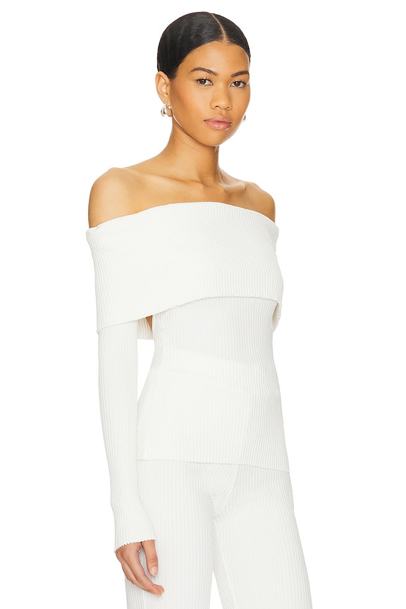 view 2 of 4 Ravine Rib Top in Ivory