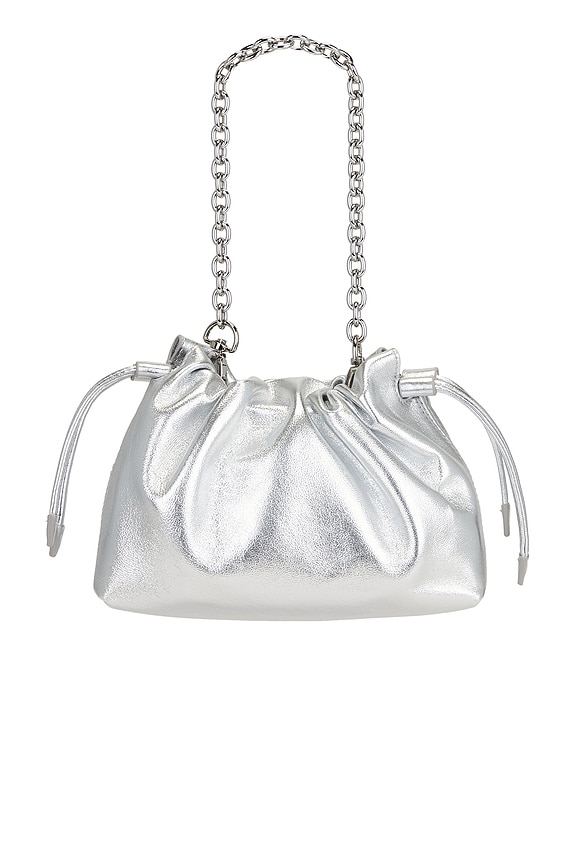 view 2 of 5 Alexandra Petite Drawstring Bag in Silver