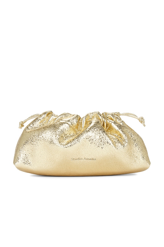 view 2 of 5 Mini Drawstring Bag in Gold