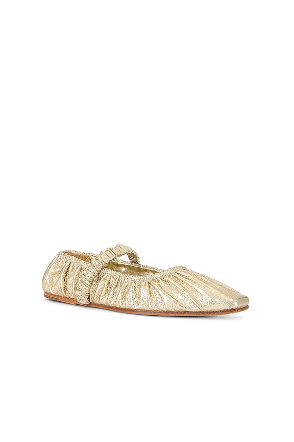 view 2 of 5 Zadie Ballet Flat in Gold