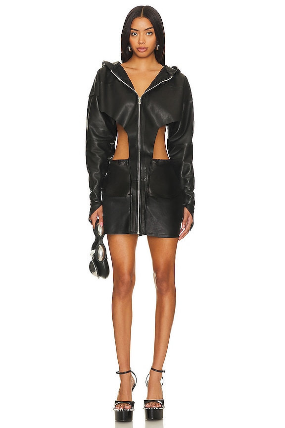 view 2 of 5 ROBE in Black Leather