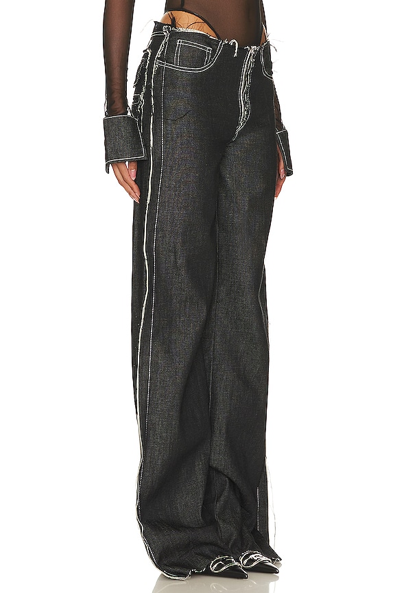 view 2 of 4 x REVOLVE Undone Waist Trouser in Denim