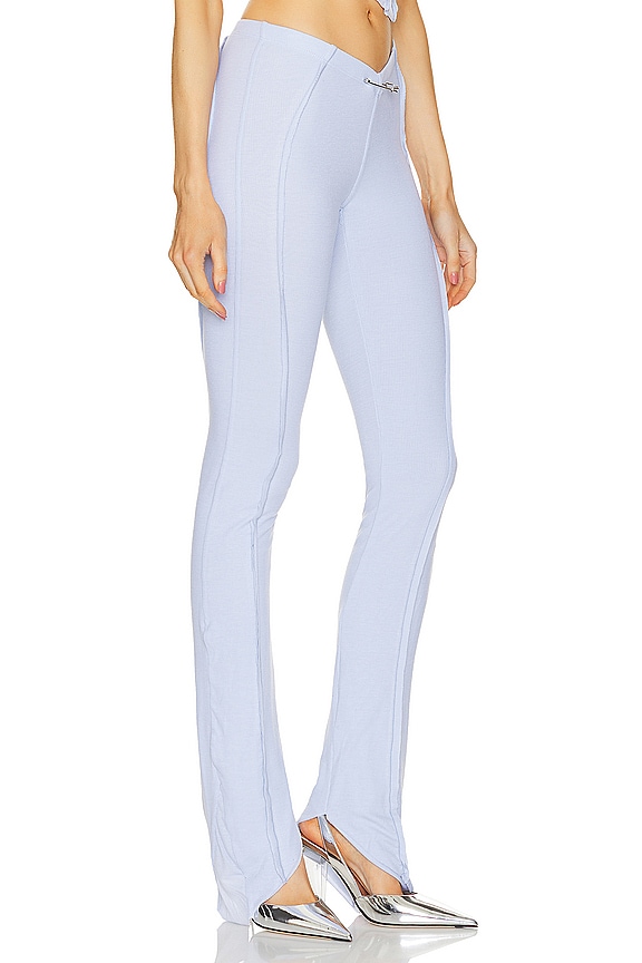 view 2 of 4 Asymmetric Pants in Blue Lace
