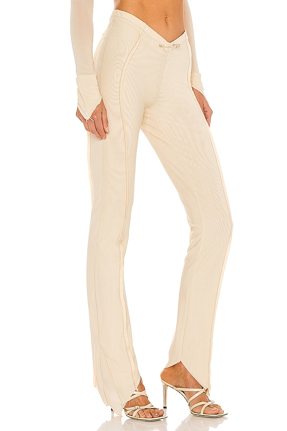 view 2 of 4 PANTALON ASYMMETRIC in Nude